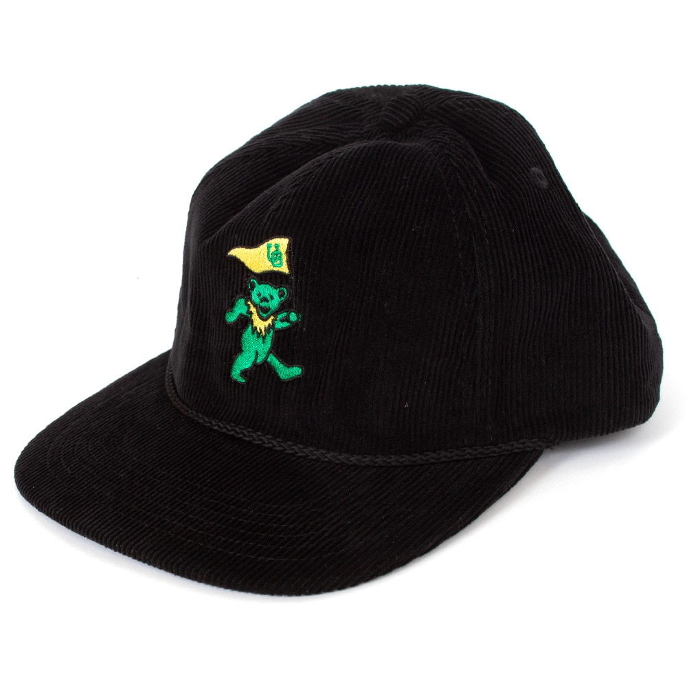 Ducks Spirit, Black, Flatbill, Cotton, Accessories, Unisex, Class Trip, Cordory, 5 panel, Grateful Dead, Dancing Bear, Flag design, Adjustable, Hat, 963469